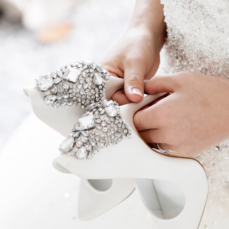 Lifespire wedding shoes with bling